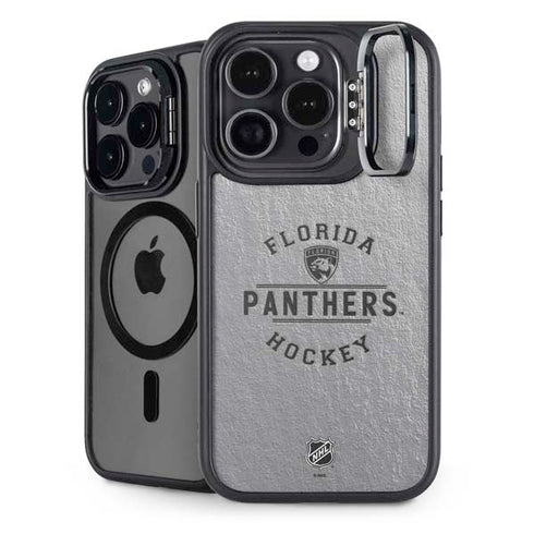 NHL Florida Panthers Black Text iPhone 13 Pro Kickstand Case